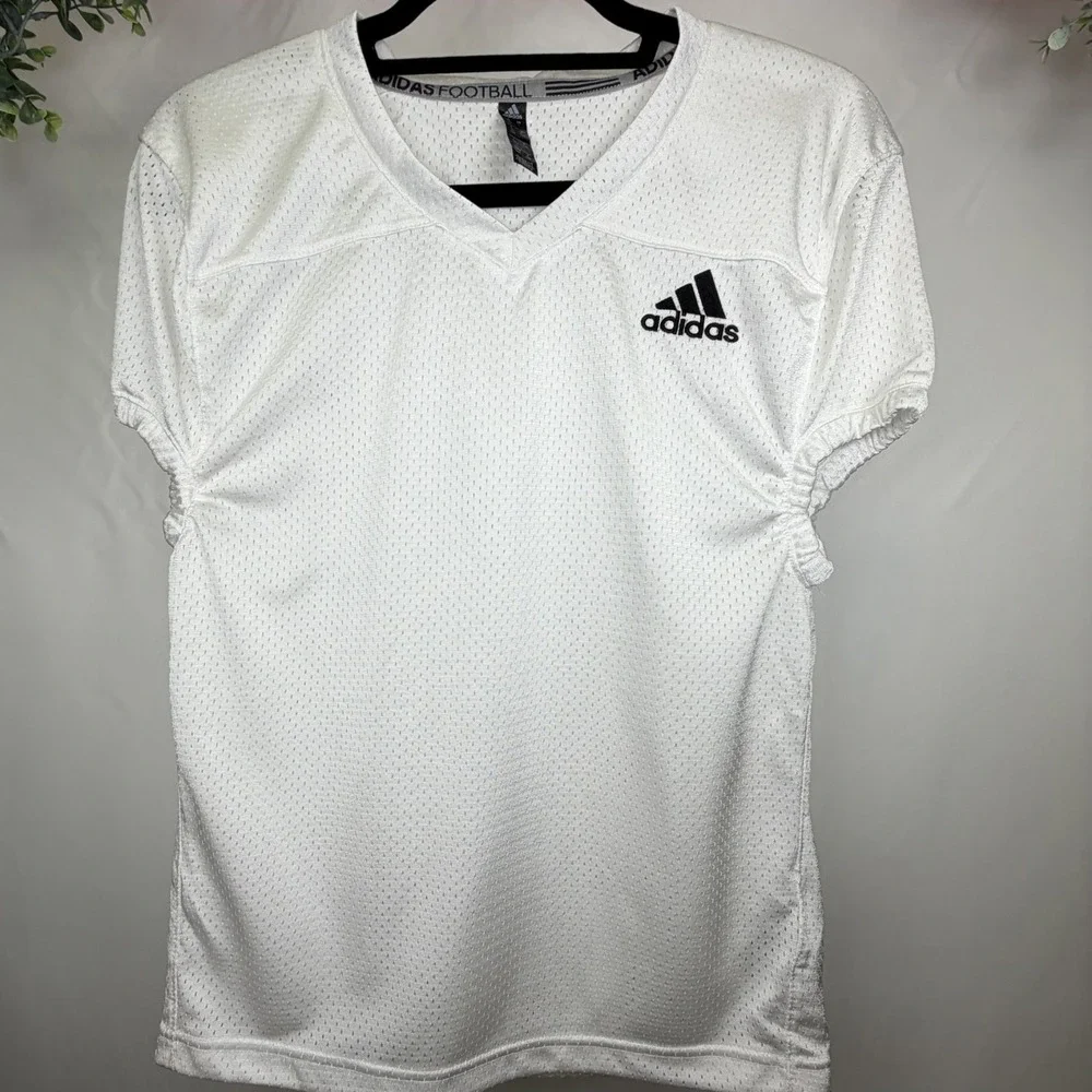 adidas Football Practice Jersey Men's White Size Large Logo